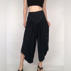 NWT Kina Mora Wide Leg‎ Button High Waist Pants
